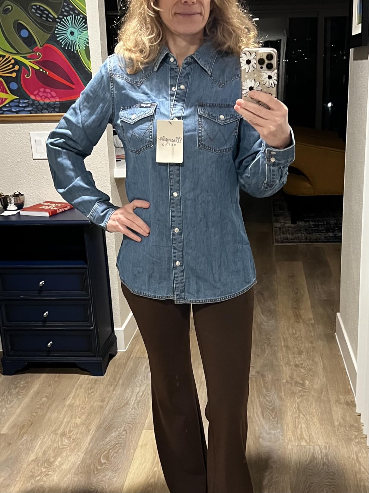 Wrangler Women's Denim Snap Shirt customer photo 1