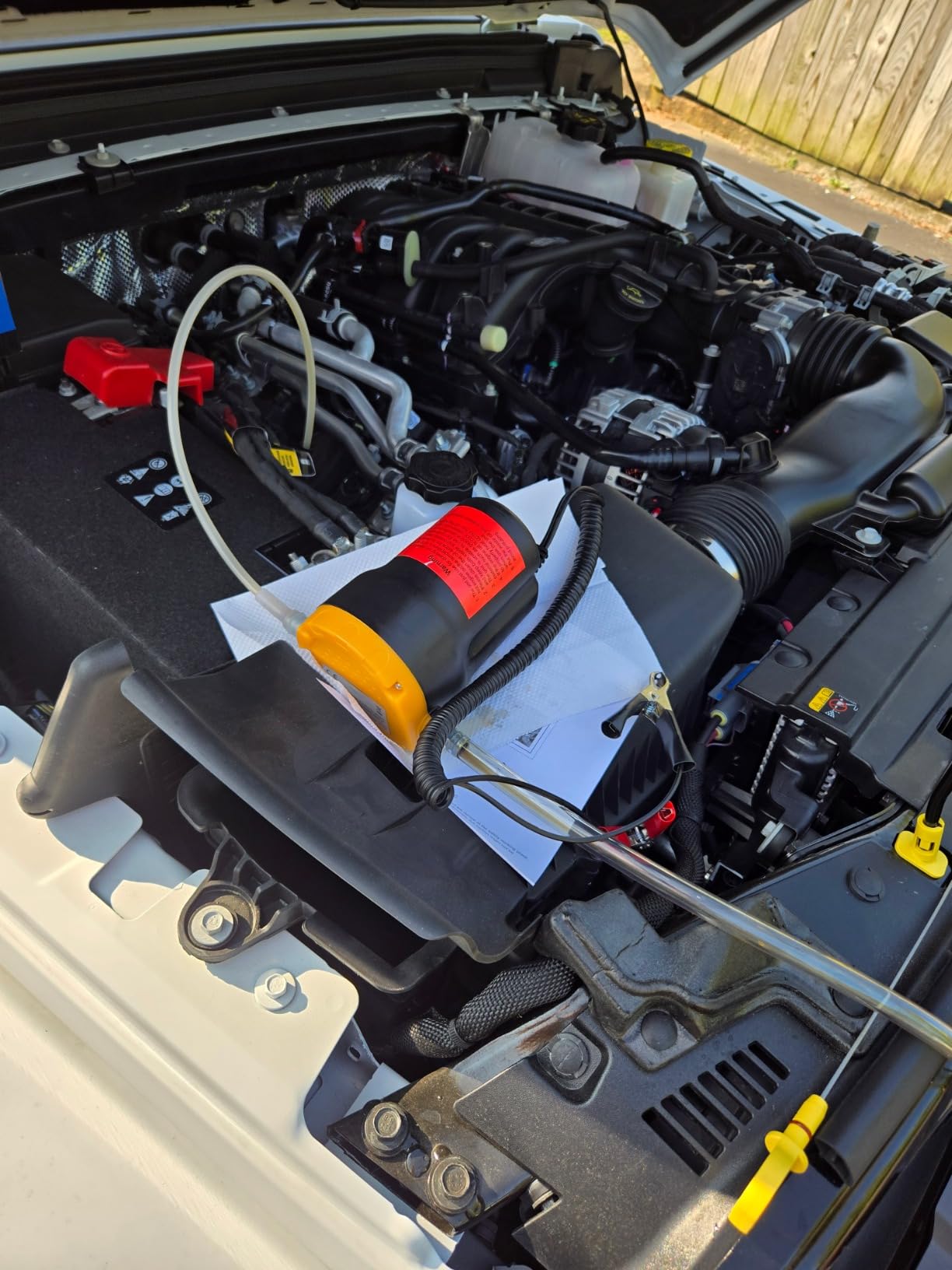 Amarine Made Oil Pump, Oil Extractor Pump 12V 60W Oil Removal Pump for Fluid Change, Electric Oil Change Transfer Pumps, Easily Scavenge Fluid from Cars, Motorcycles, RVs, Boats, and lawn Equipment customer photo 2