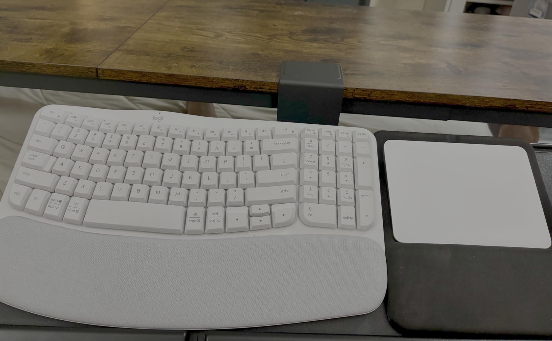 Klearlook Keyboard Tray Under Desk with 360° Rotation, Ergonomic Computer Keyboard & Mouse Tray 25