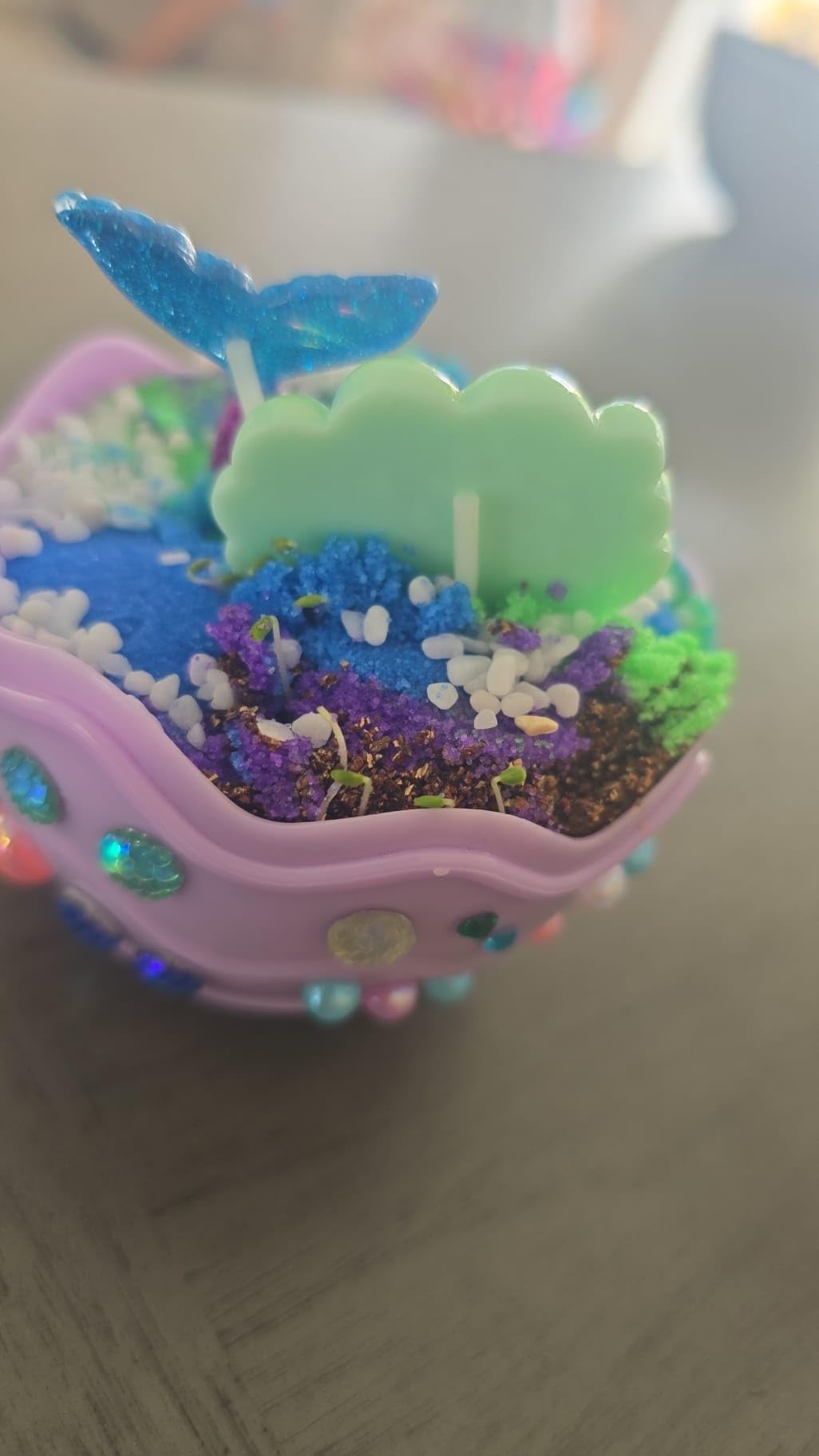 Creativity for Kids Mini Garden: Mermaid Terrarium Kit - Mermaid Gifts for Girls, Crafts and Toys, Stocking Stuffers for Kids (Ages 6+) customer photo 2