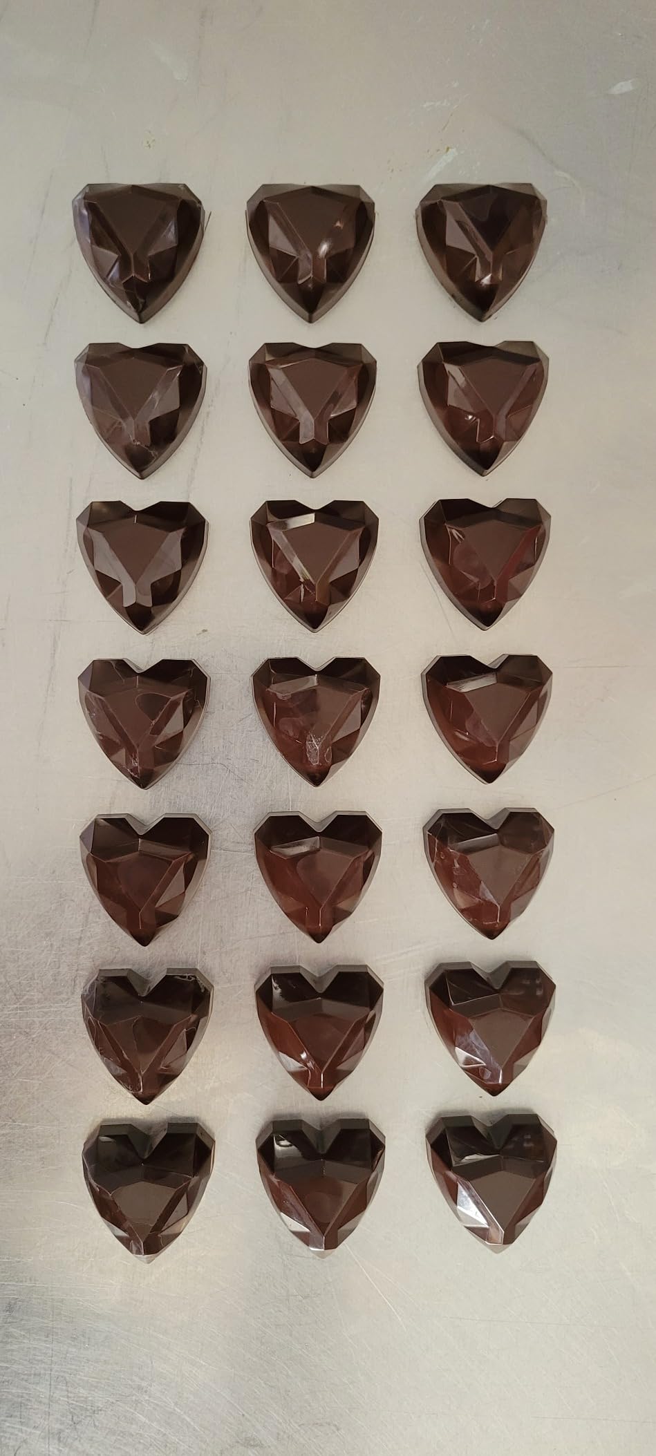 Goldbaking Diamond Heart Chocolate Mold Poly-carbonate Chocolate Mould Candy Tray customer photo 1