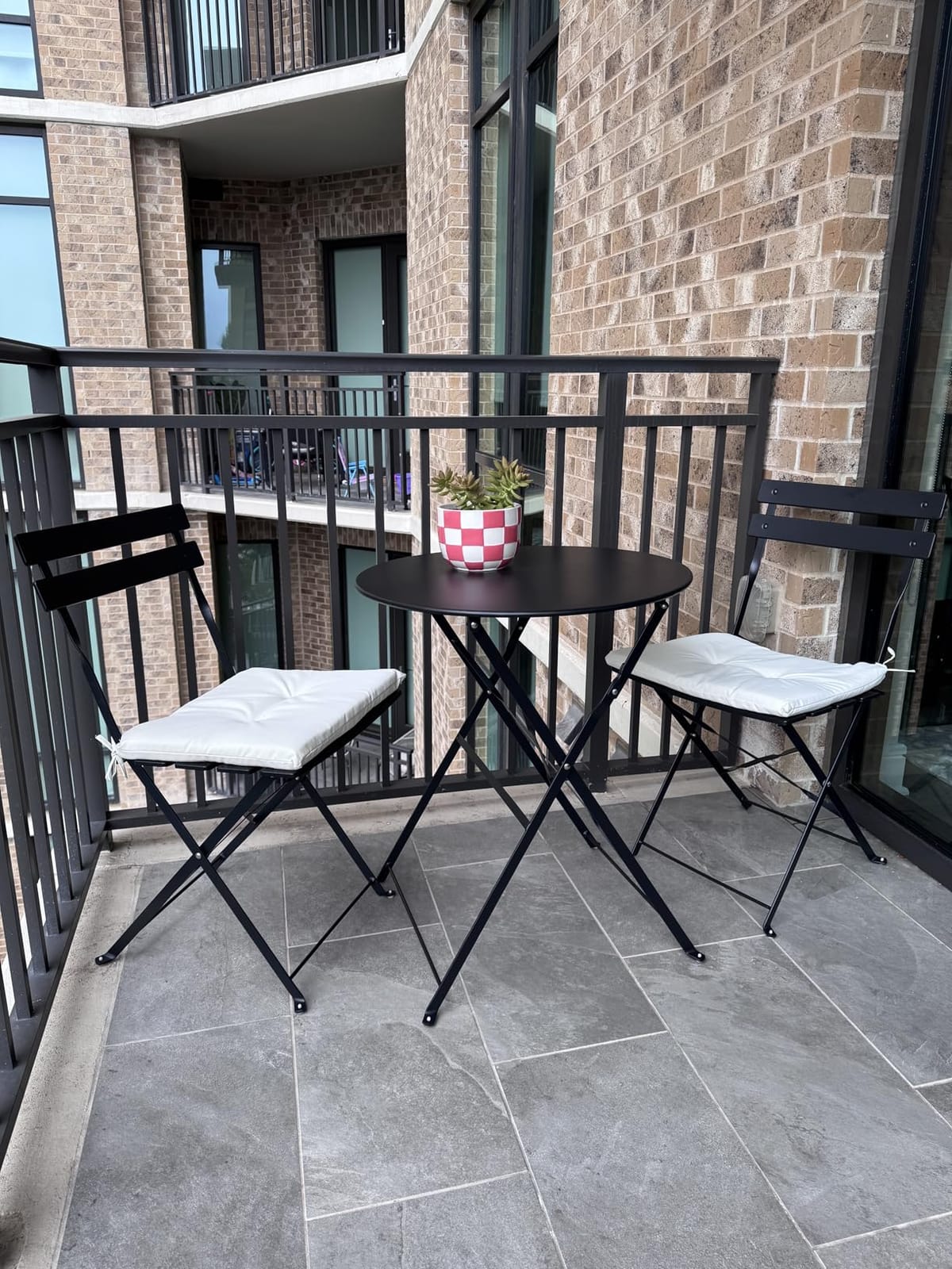 Grand Patio 3 Piece Folding Patio Bistro Set for Outdoor, Peacock Blue customer photo 1