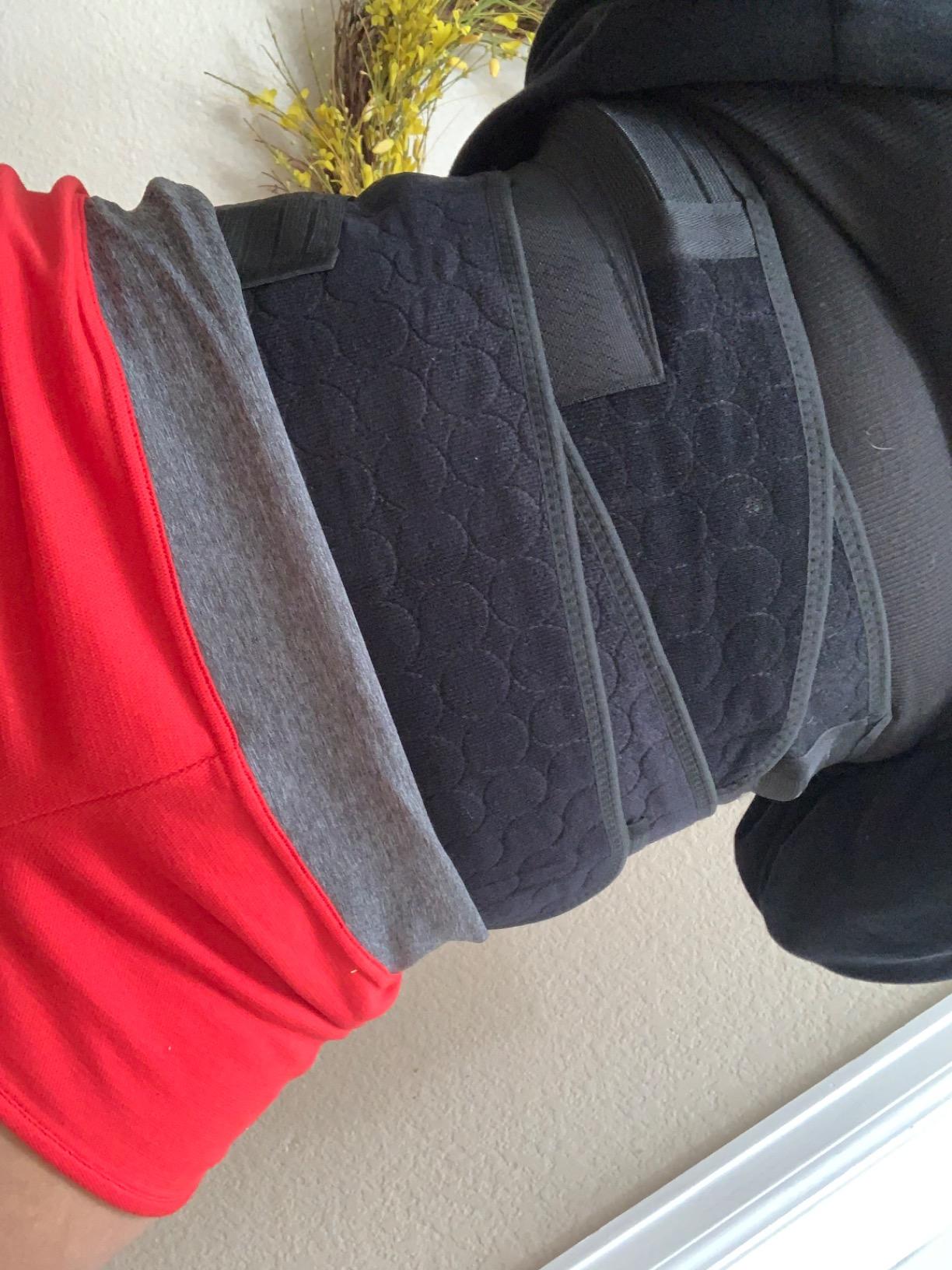 ChongErfei 3 in 1 Postpartum Belly Wrap Recovery Band Belt Abdominal Binder customer photo 2