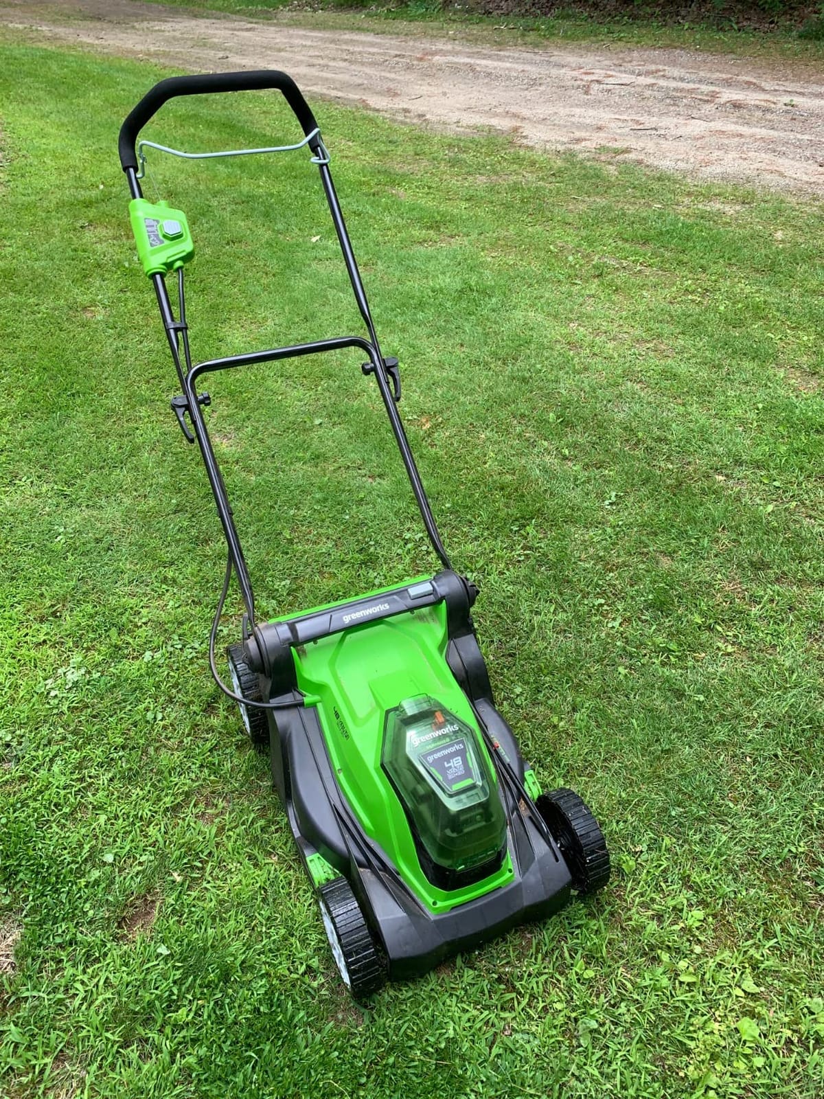 Greenworks 48V (24V x 2) 17in Push Lawn Mower, (2) 4.0 Ah Batteries Kit customer photo 2