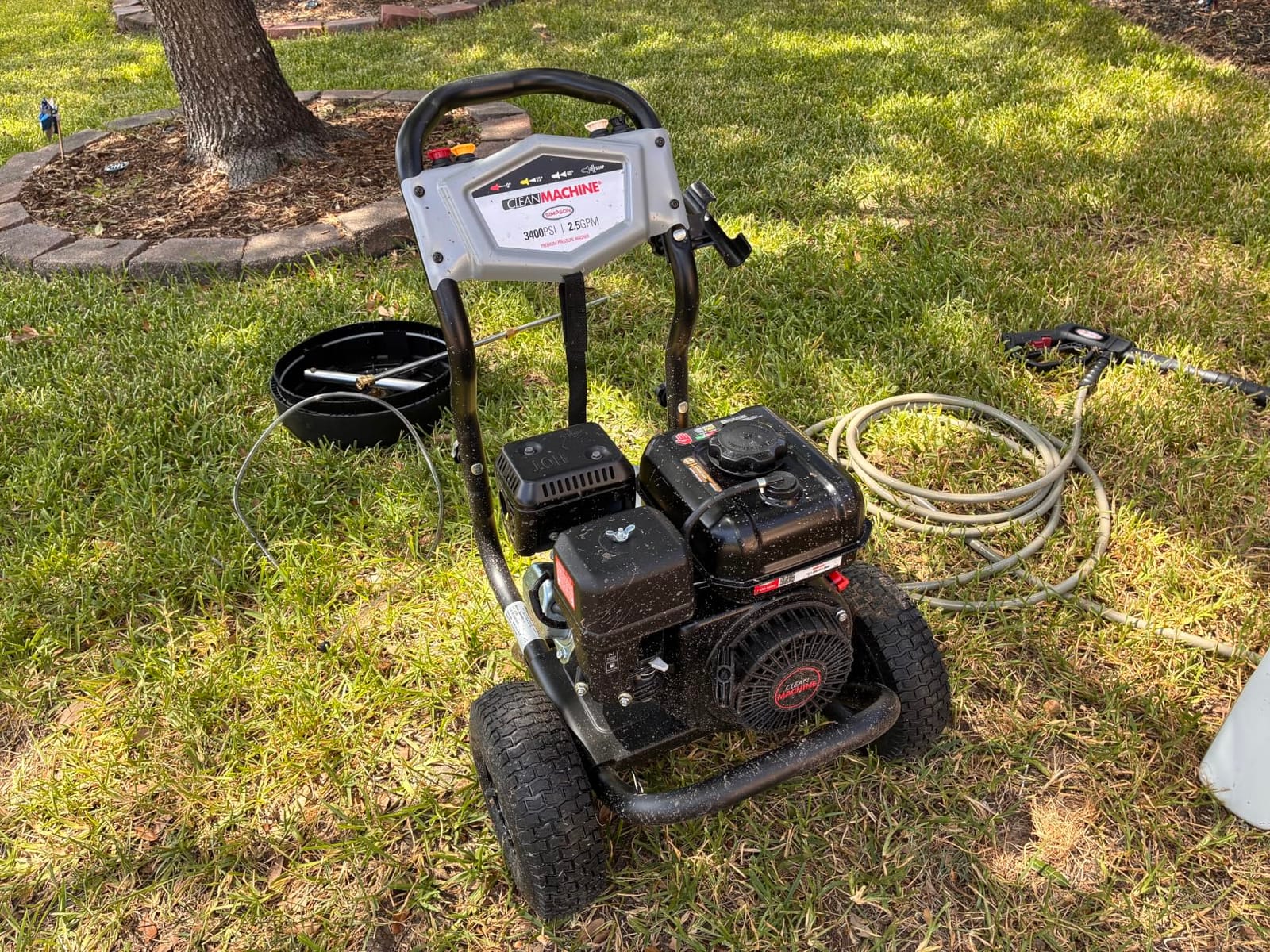 Simpson Clean Machine 3400 PSI Gas Pressure Washer, 2.5 GPM, CRX engine customer photo 2