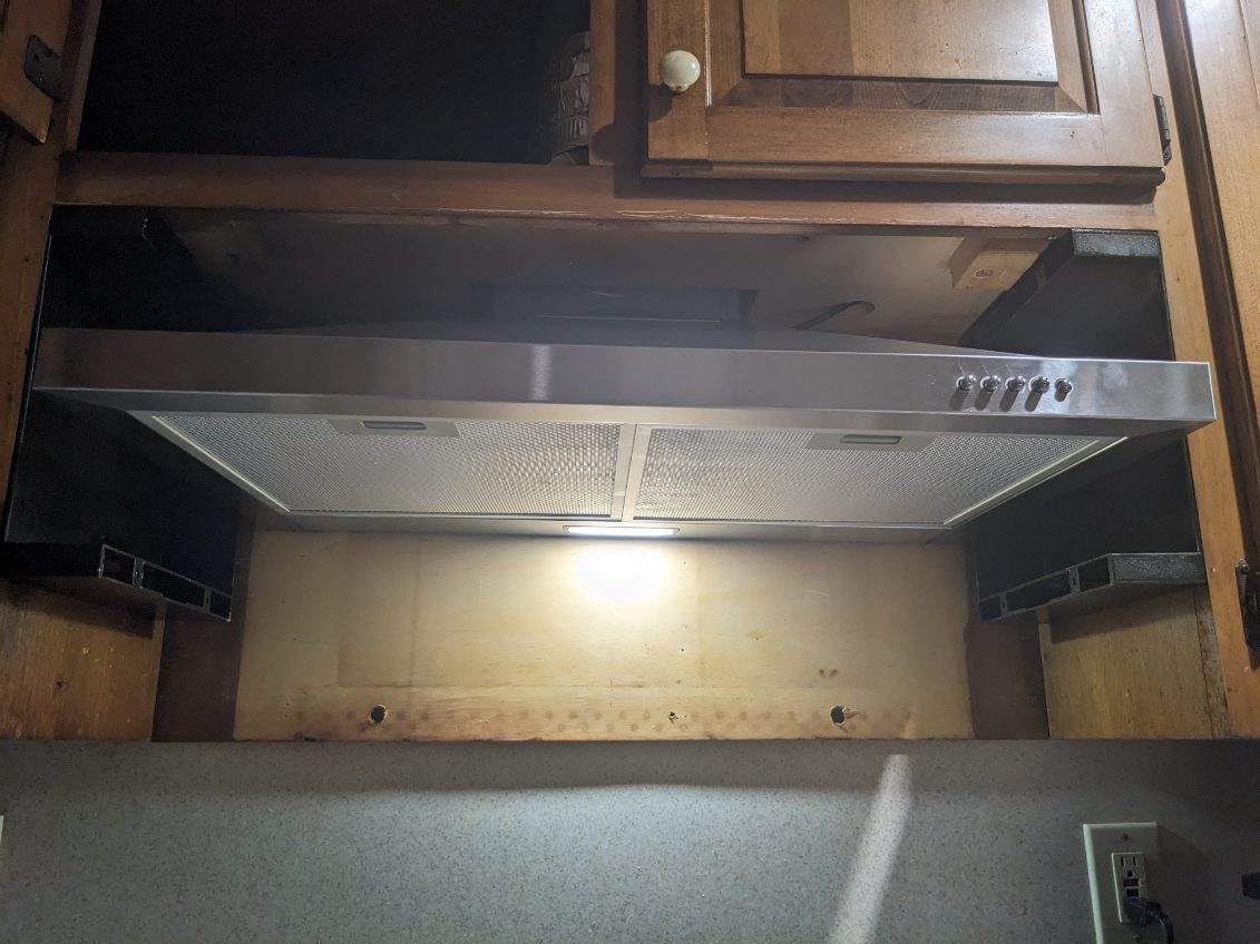 Tieasy Range Hood, Range Hoods 30 inch Stainless Steel, 450 CFM Kitchen Hood with LED Light Baffle Filters, 3 Speed Exhaust Fan Vent Hood customer photo 1