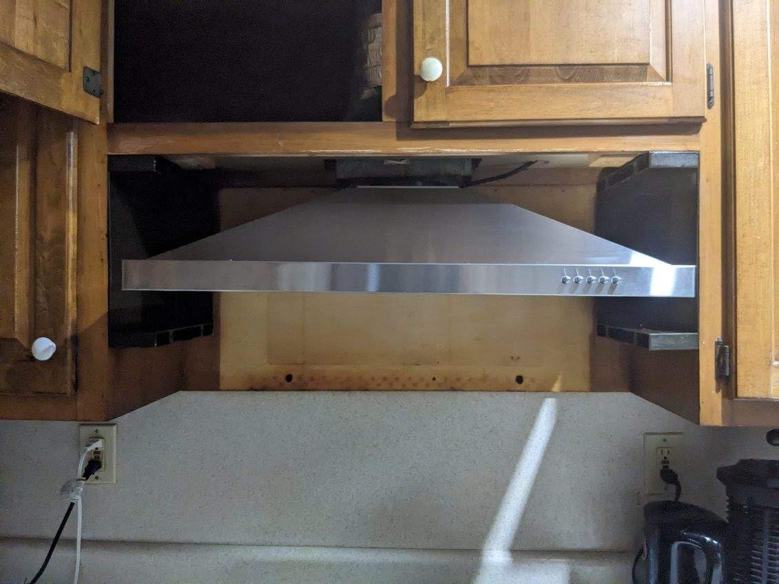 Tieasy Range Hood, Range Hoods 30 inch Stainless Steel, 450 CFM Kitchen Hood with LED Light Baffle Filters, 3 Speed Exhaust Fan Vent Hood customer photo 2