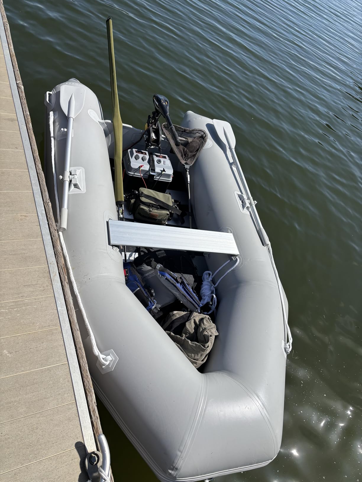 CO-Z 10ft Inflatable Dinghy Boat for 4 Adults, 990lb PVC Raft with Oars customer photo 1