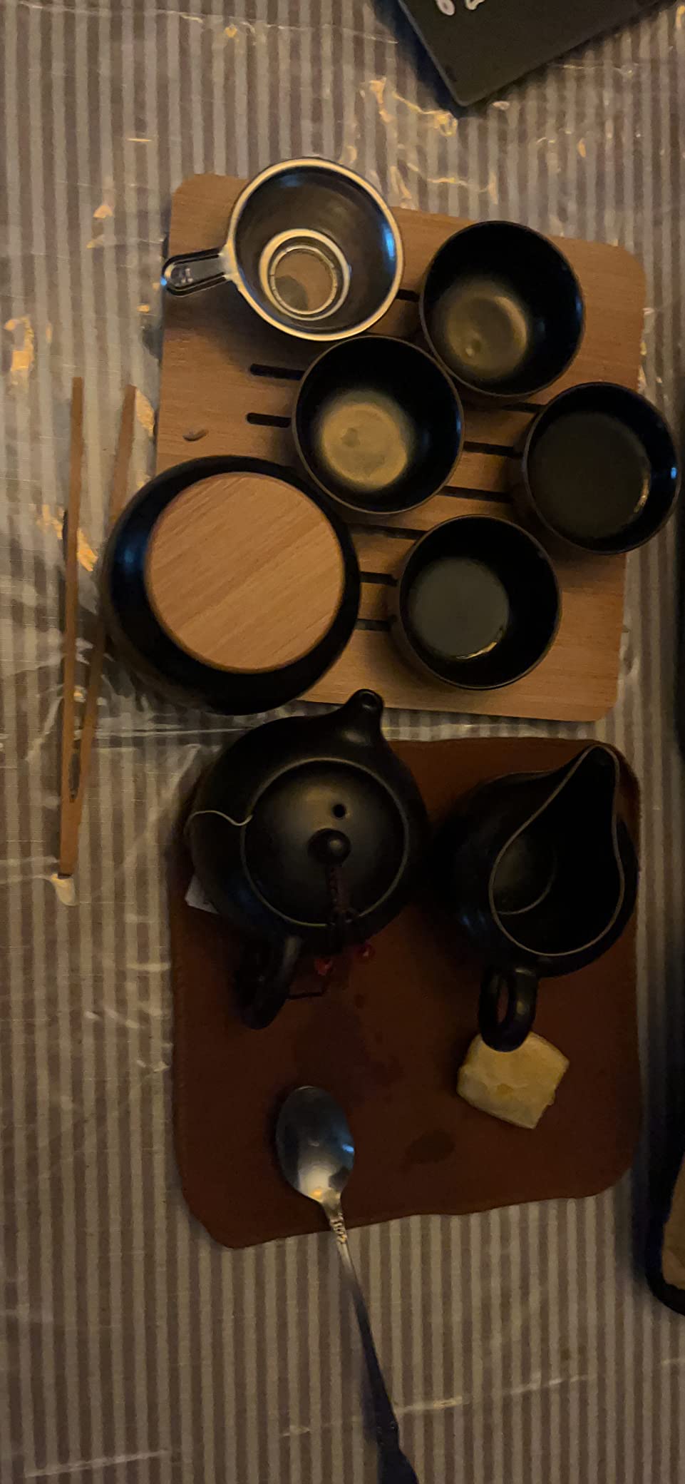 Chinese Tea Set, Gongfu Teaset, Travel Teapot Tea Set, Portable Tea Cup Set customer photo 2