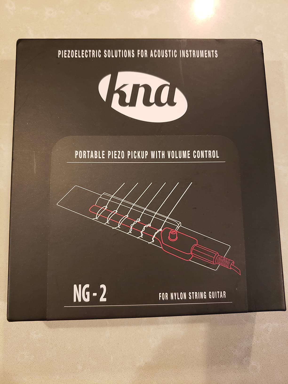 KNA NG-2 Classical Flamenco Guitar Piezo Pickup with Volume Control | Detachable design, battery-free operation, authentic nylon-string response, handcrafted in Europe customer photo 1