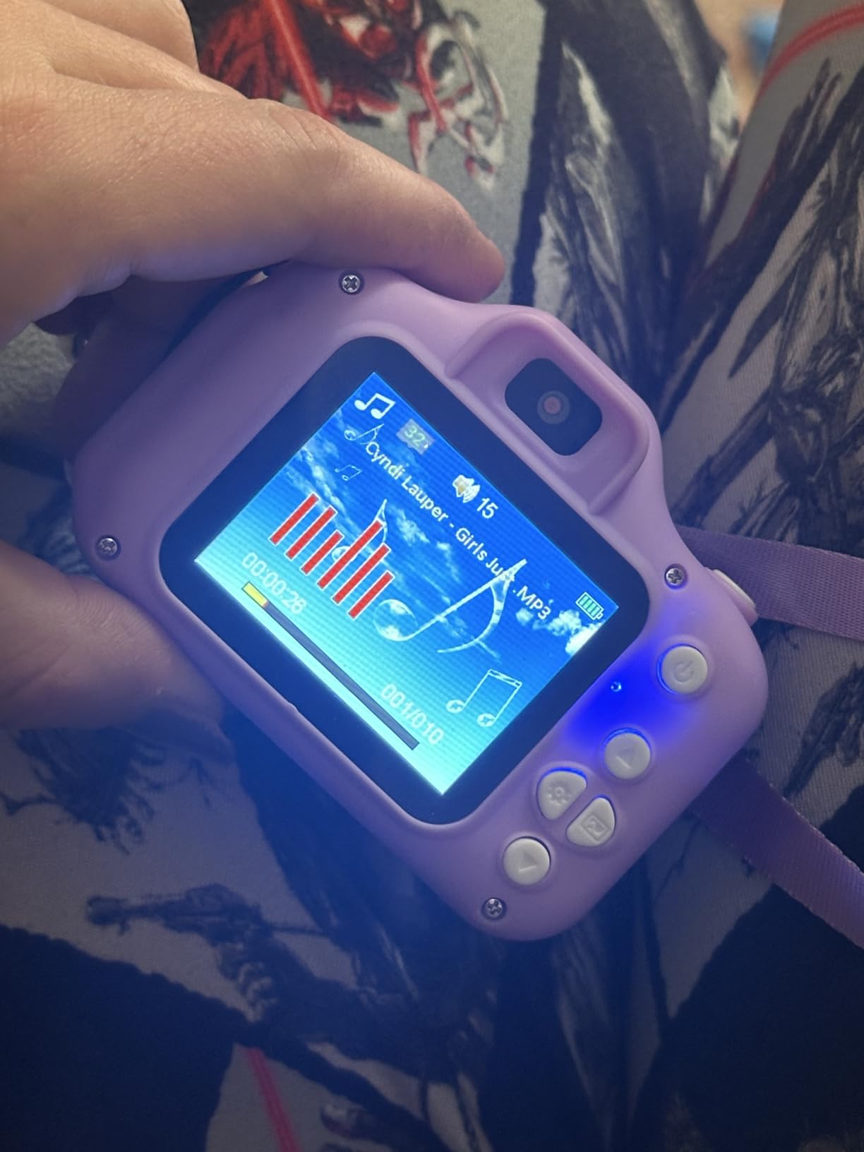 Seckton Upgraded Kids Selfie Camera, HD Digital Video Camera-Navy Blue customer photo 2