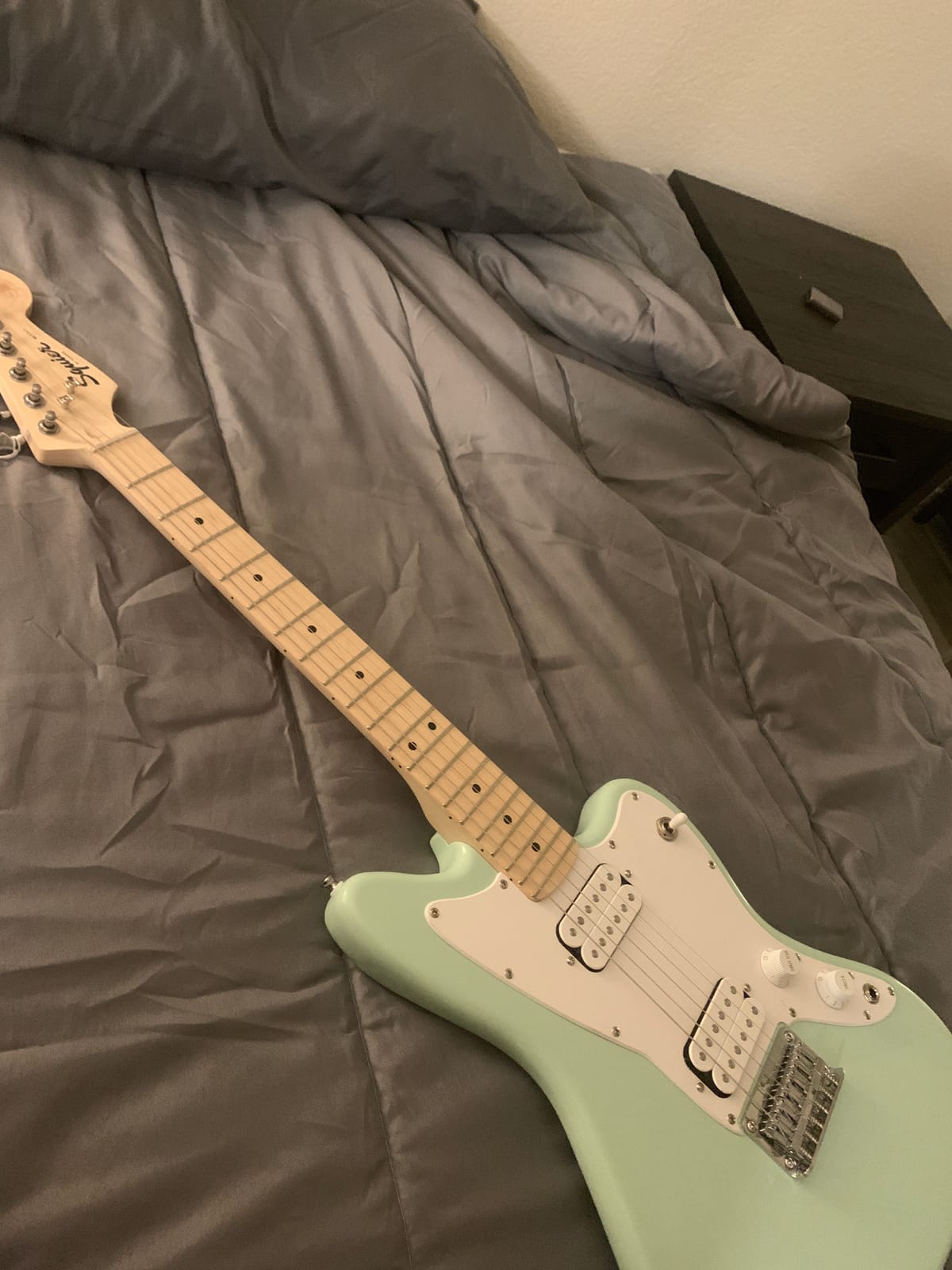 Squier Mini Jazzmaster Electric Guitar, with 2-Year Warranty, Surf Green, Maple Fingerboard customer photo 2