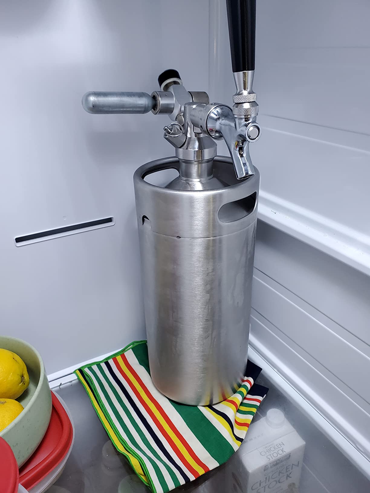 TMCRAFT 128oz Mini Keg Growler, Pressurized Stainless Steel Home Keg System customer photo 1