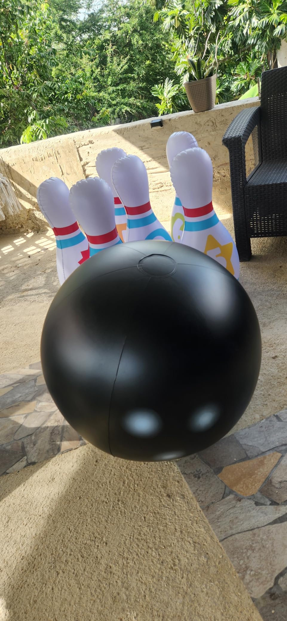 JOYIN Giant Inflatable Bowling Set for Kids and Adults, Christmas Birthday Party Games, Kids Education Motor Skills Toys customer photo 1