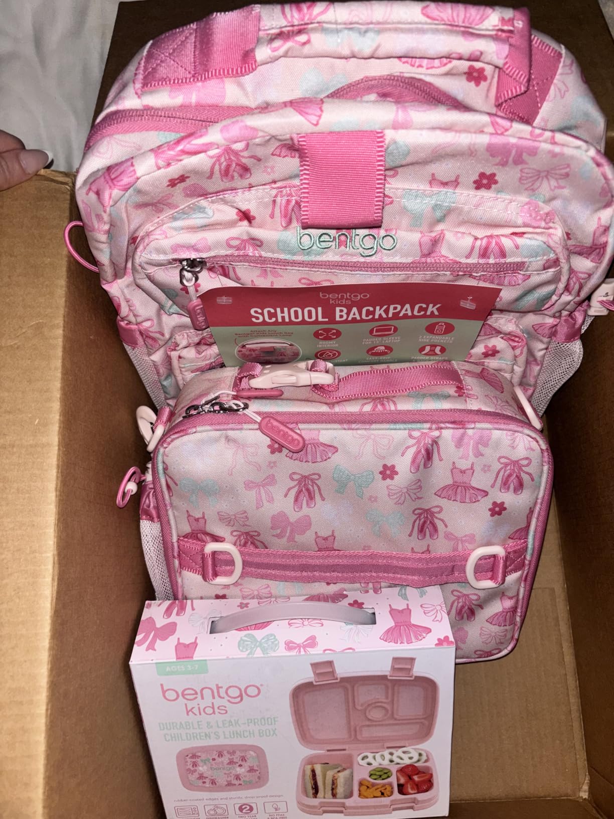 Bentgo Kids Prints Leak-Proof 5-Compartment Bento-Style Kids Lunch Box customer photo 2