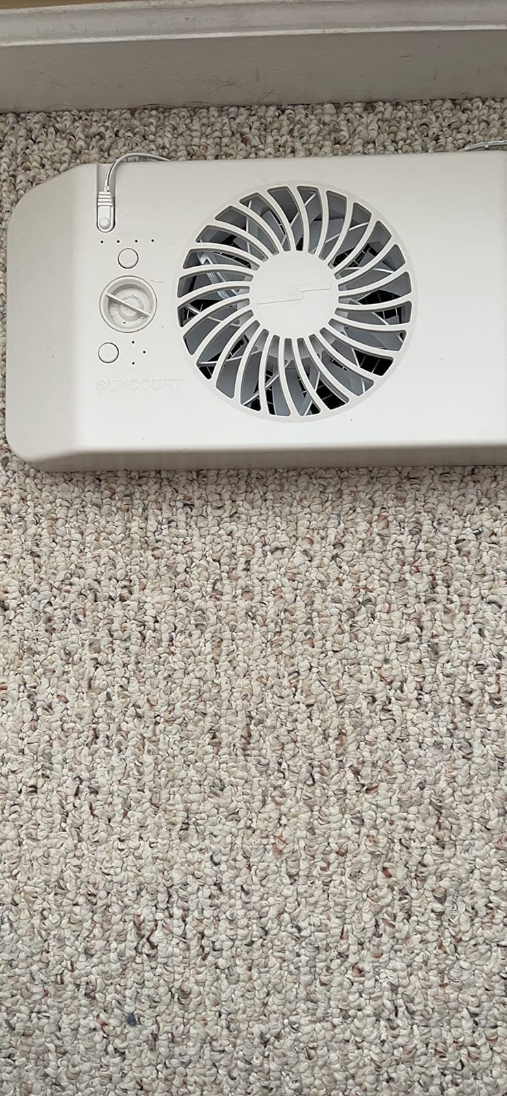 Suncourt Register Booster Fan for Floor Vents, Quiet Vent Fan (HC600) | Vent fan booster fits 4x10, 4x12, 6x10 & 6x12 registers; auto on/off; up to 300% more airflow; made in USA since 1988 customer photo 1