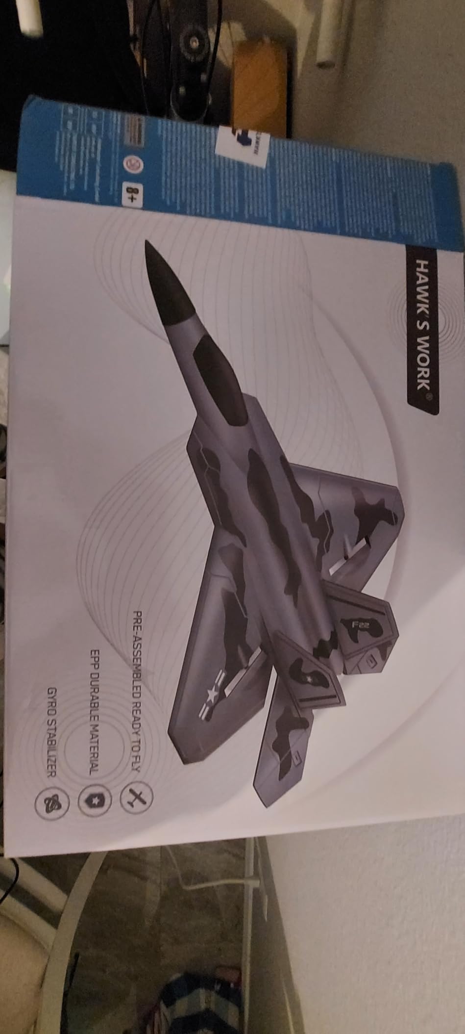 2CH F-22 RC Glider, Easy Fly RC Plane for Kids & Beginners | 2.4GHz anti-interference, stable flight, crash-resistant foam, RTF for kid beginners, Ready to fly out of box customer photo 2
