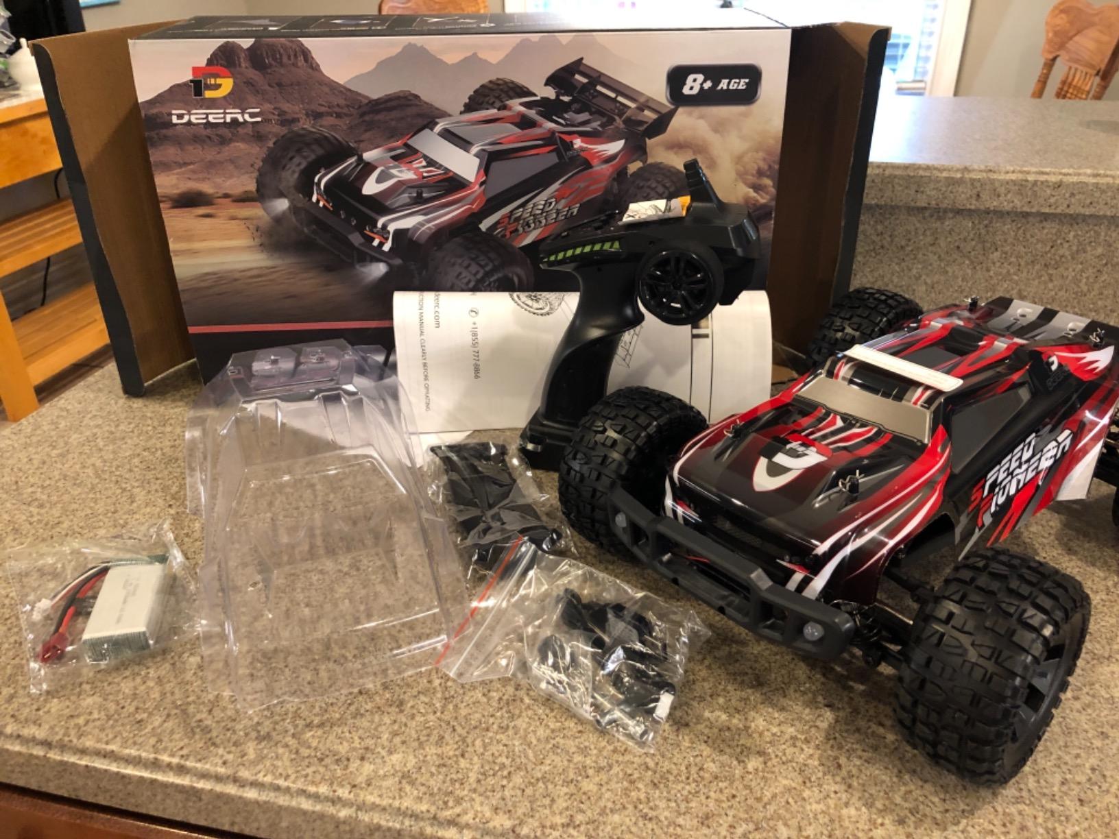 DEERC 9206E DIY Extra Shell 1:10 Scale Large RC Cars,48+ KM/H Hobby Grade High Speed Remote Control Car for Adults Boys,All Terrain 4WD 2.4GHz Off Road Monster RC Truck with 2 Battery for 40+ Min Play customer photo 2