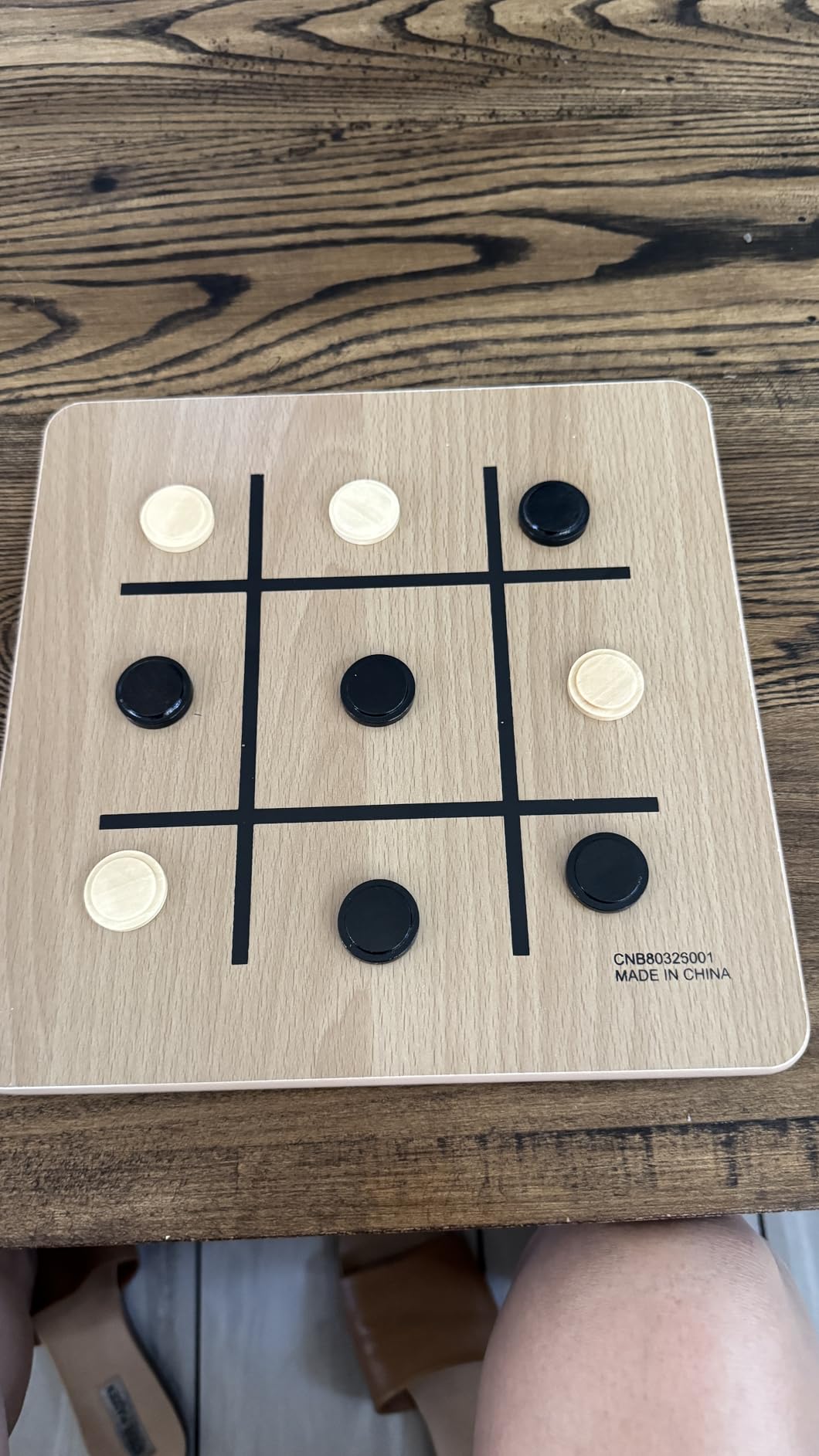 Regal Games - Reversible Wooden Board for Chess, Checkers & Tic-Tac-Toe - 24 Interlocking Wooden Checkers and 32 Standard Chess Pieces - for Age 8 to Adult for Family Fun customer photo 1