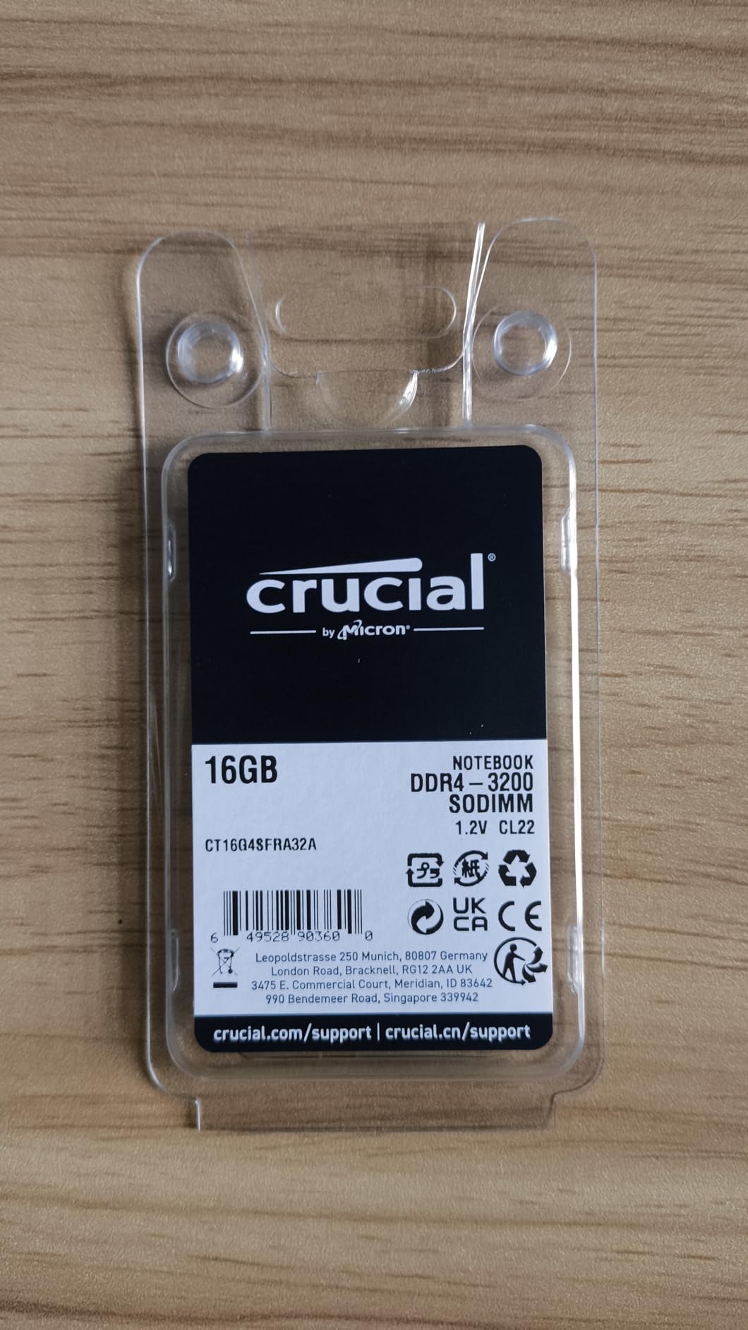Crucial 16GB DDR4 RAM, 3200MHz CL22 (or 2933MHz or 2666MHz) Laptop Memory, SODIMM 260-Pin, Compatible with 13th Gen Intel Core and AMD Ryzen 7000 - CT16G4SFRA32A customer photo 2