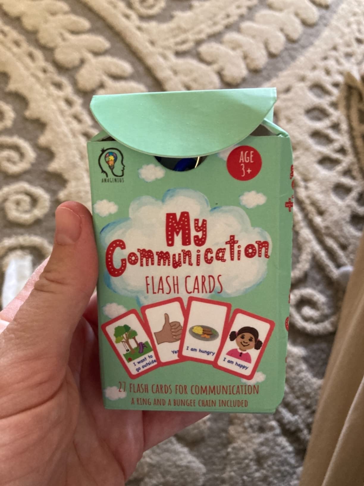 Amonev Special Needs My Communication Cards for Special Ed, Speech Delay Non Verbal Children and Adults with Autism 27 Flashcards for Visual aid or cue Cards customer photo 1