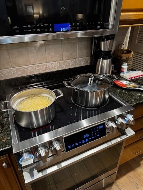 Lazy K Induction Cooktop Mat - Silicone Fiberglass Scratch Protector - for Magnetic Stove - Non Slip Pads to Prevent Pots from Sliding During Cooking_ Black (9.4inches) customer photo 2