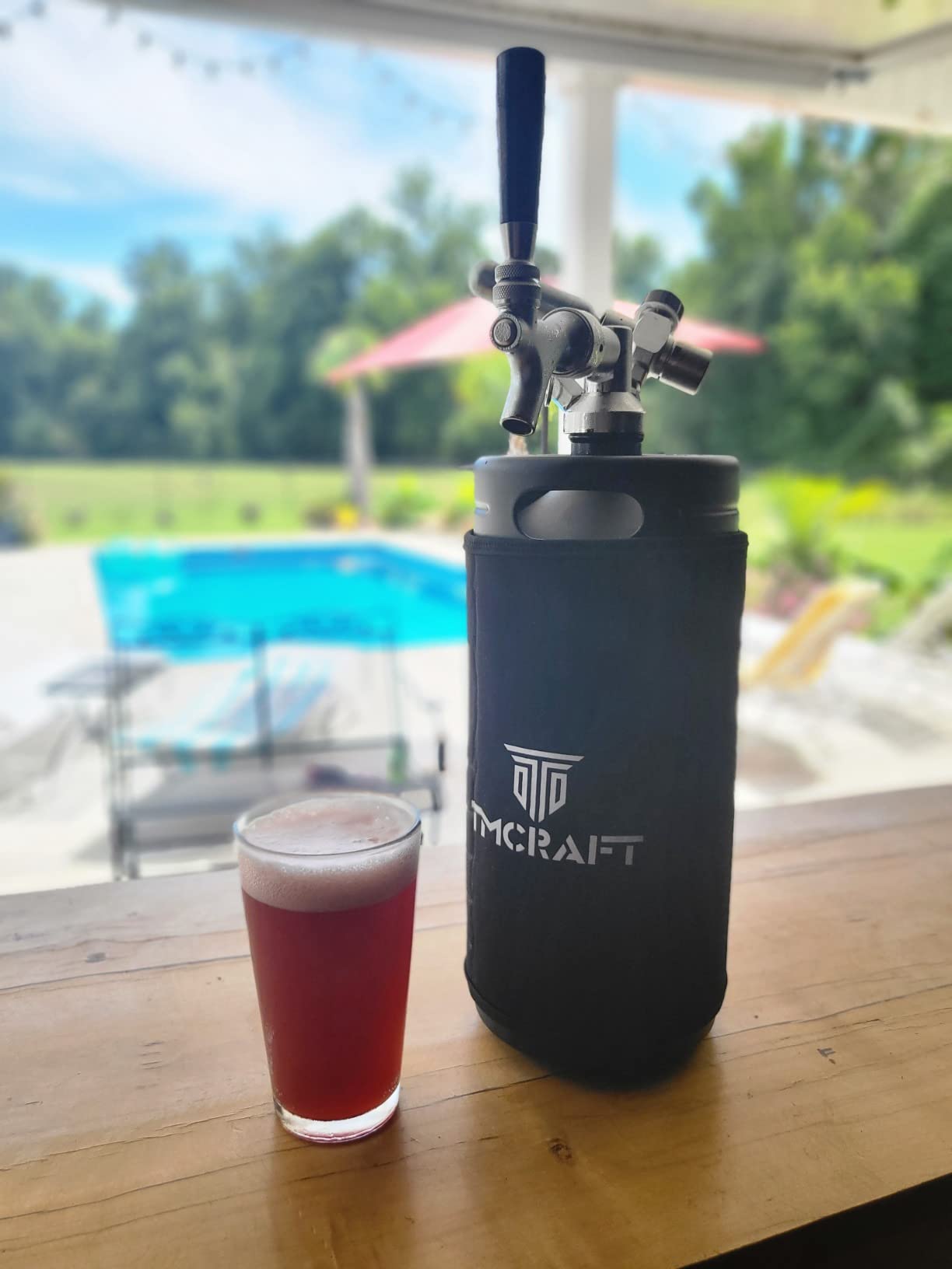 TMCRAFT 128oz Mini Keg Tap System, Stainless Steel Growler, Matte Black customer photo 1
