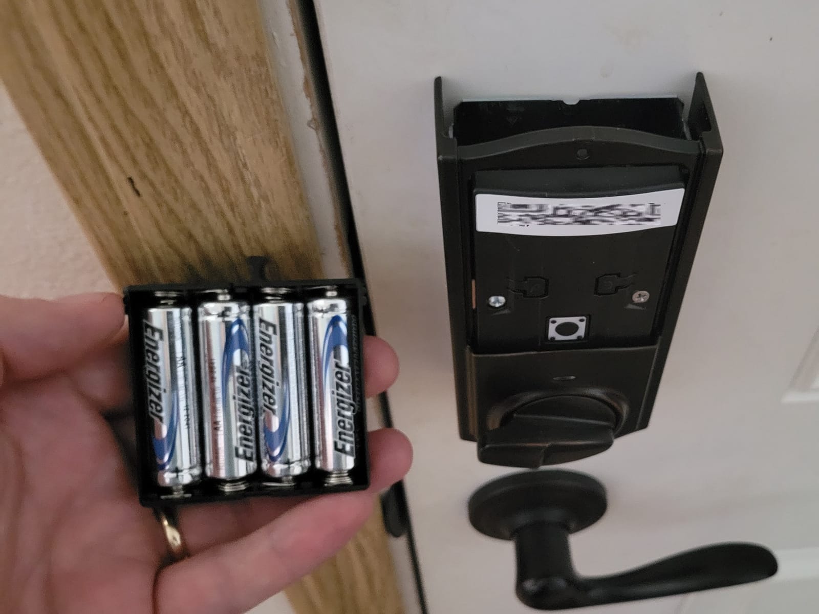 Kwikset 959TRLFPRT-15S Halo Touch Traditional Fingerprint Deadbolt with Built-in WiFi and SmartKey Backup Satin Nickel Finish customer photo 2