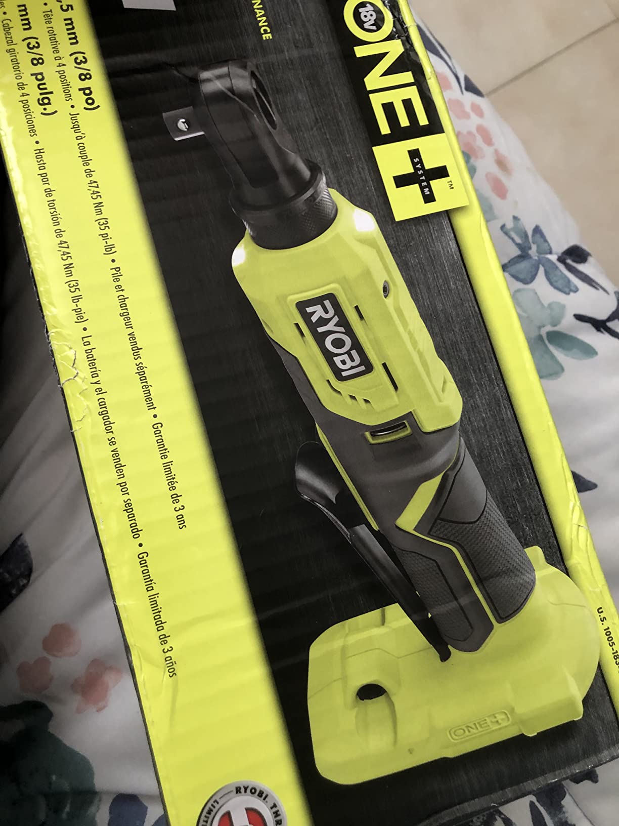 ONEAND 18V Cordless 3/8 in. 4-Position Ratchet Tool ONLY customer photo 2