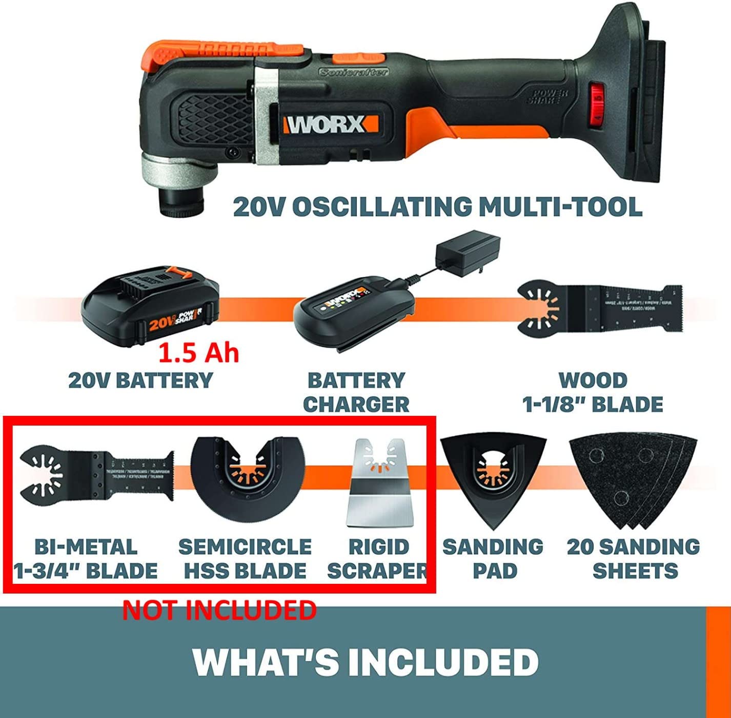 WORX Cordless Oscillating Multi-Tool, 20V Sonicrafter, WX696L customer photo 1