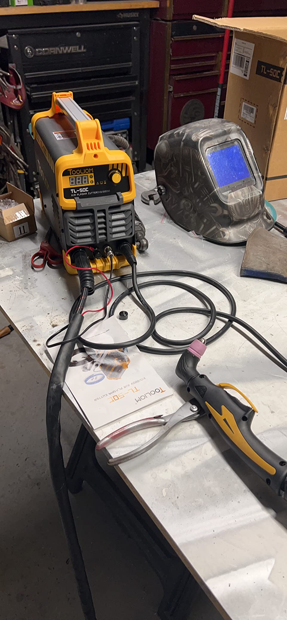 TOOLIOM 50A Non-Touch Pilot Arc Plasma Cutter, Dual Voltage 110/220V customer photo 1