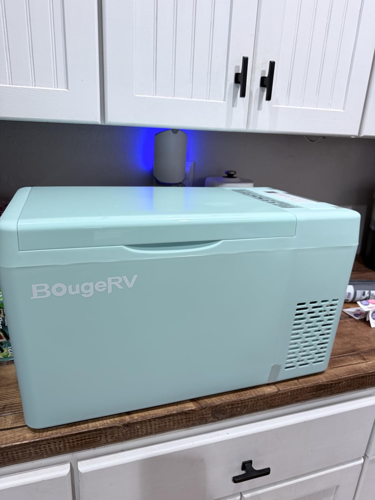 BougeRV 12V Refrigerator 23 Quart, -8℉~50℉ Portable Freezer for Car, Grey | No Ice Needed, Use as Fridge or Freezer, Fast 15-Min Cool to 32°F, 12/24V DC, 110V AC, Electric Cooler for Camping, Road Trip customer photo 1