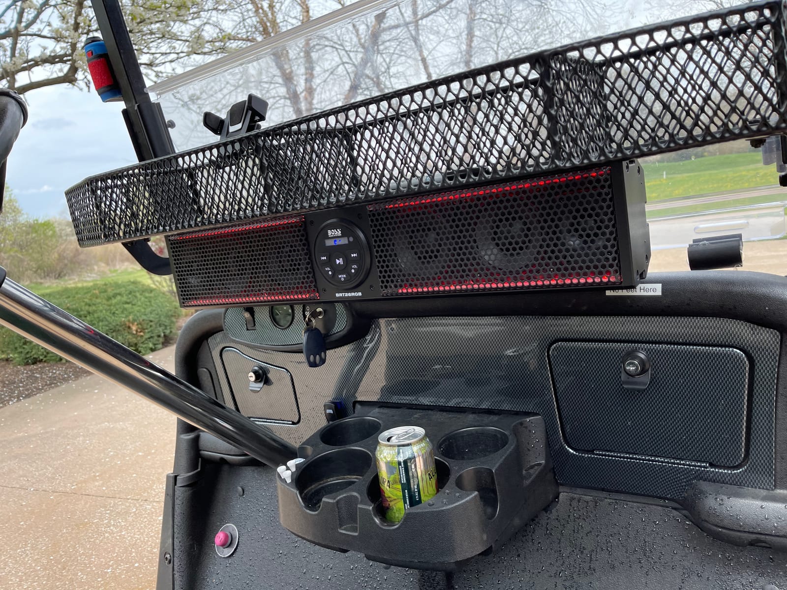 BOSS Audio Systems BRT26RGB IPX5 Weatherproof Bluetooth ATV Sound Bar - 26 Inches Wide, 4 inch Speakers, Tweeters, Amplified, Multicolor Illumination customer photo 1