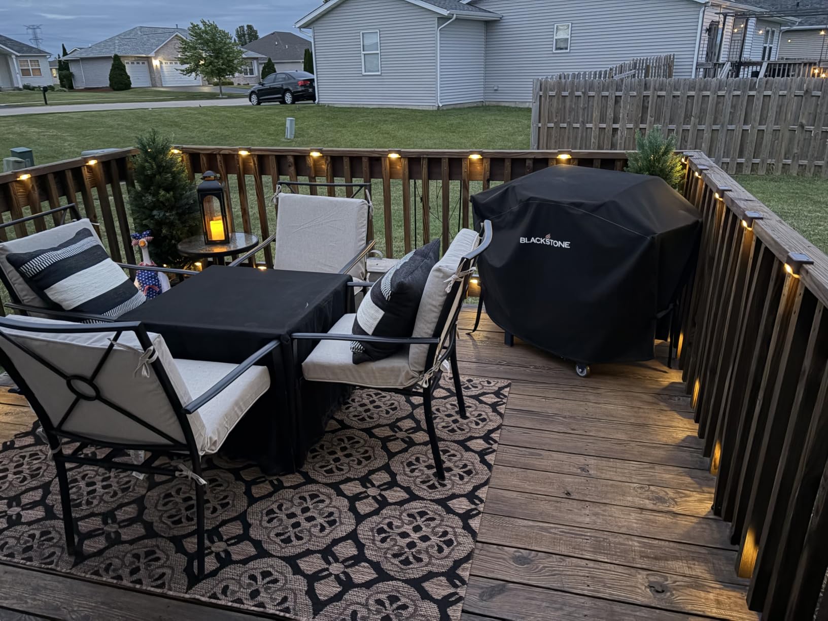 GIGALUMI LED Solar Deck Lights, 16 Pack, Waterproof, Warm White customer photo 2