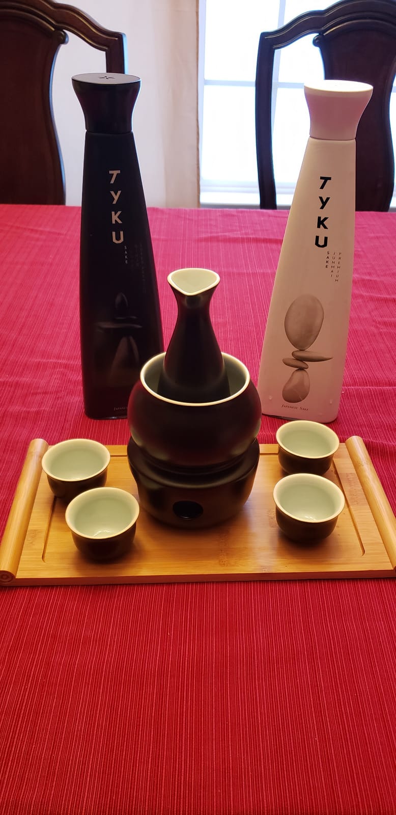 Sake Set with Warmer, Sake Carafe Bottle, Saki Cup Set, Japanese Sake Set customer photo 2