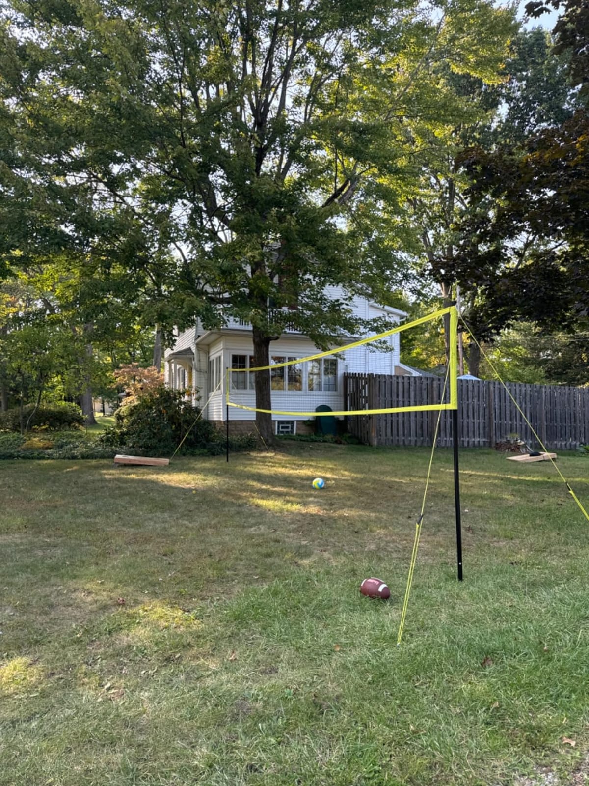 Zdgao 32FT Outdoor & Portable Volleyball Net - Adjustable Thick Dia Poles | Completed Set; Easy Setup & Carry; Good for Backyard & Outdoor sites - Park/Beach/Grass/Lawn; 32FT Official Size; Durable Materials customer photo 1