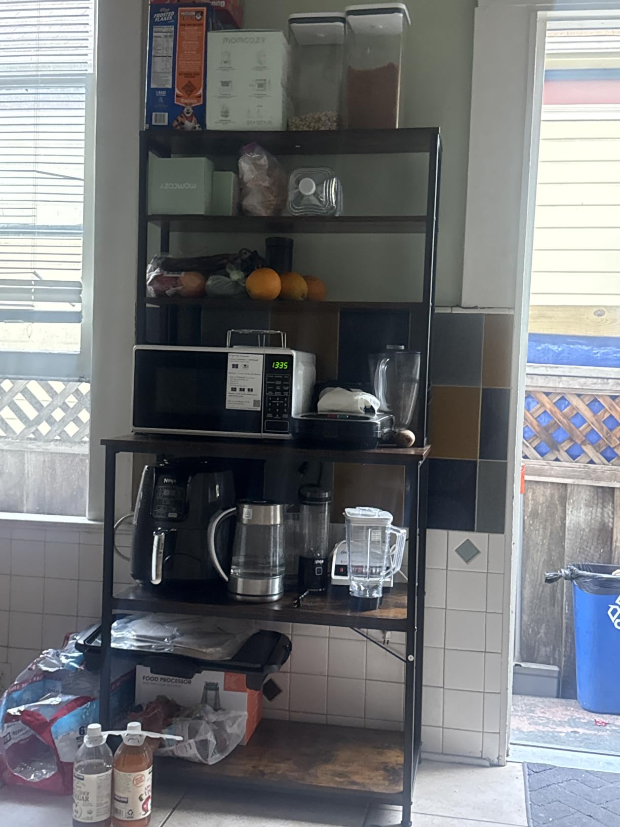 VASAGLE Coffee Bar, 31.5 Inches 6-Tier Baker's Rack with 6 Hooks customer photo 2