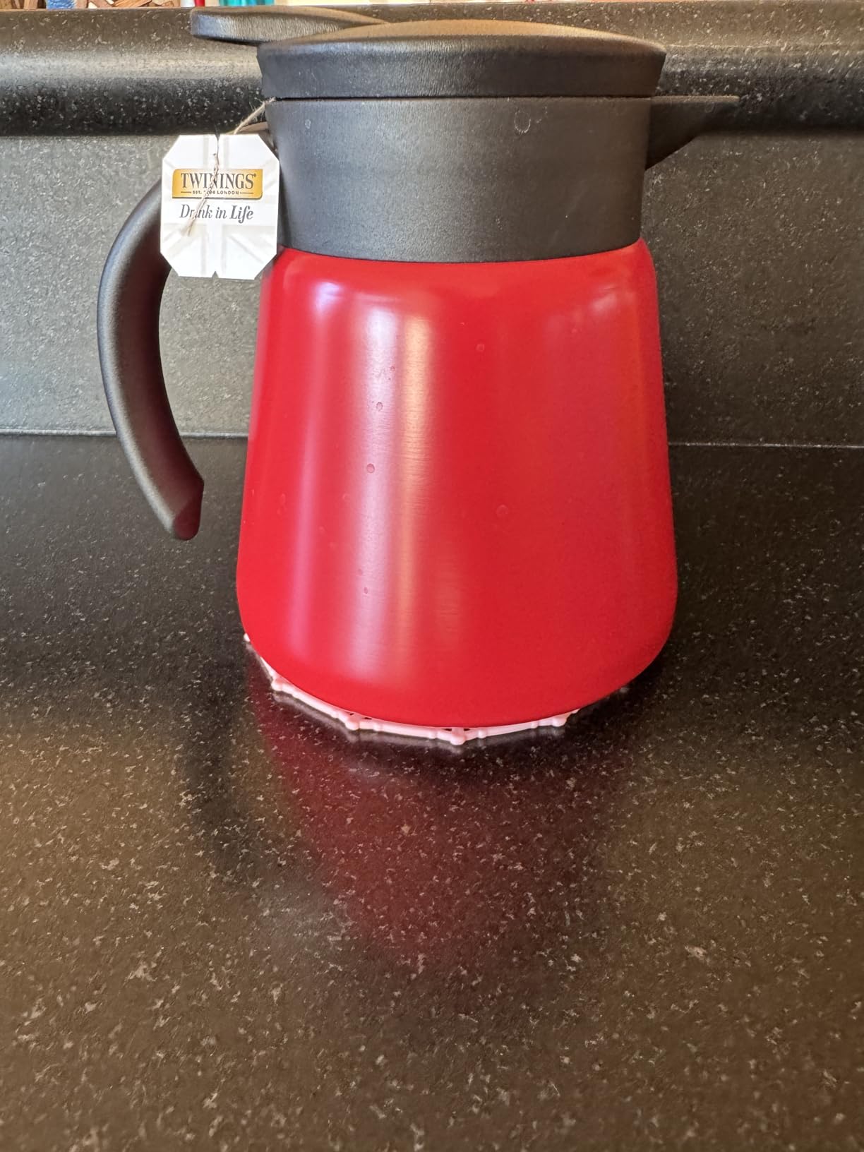 Thermal Coffee Carafe Tea Pot 20 Oz Stainless Steel Insulation Pot Double Wall Vacuum Insulated Coffee Water & Beverage Dispenser (Black) customer photo 2