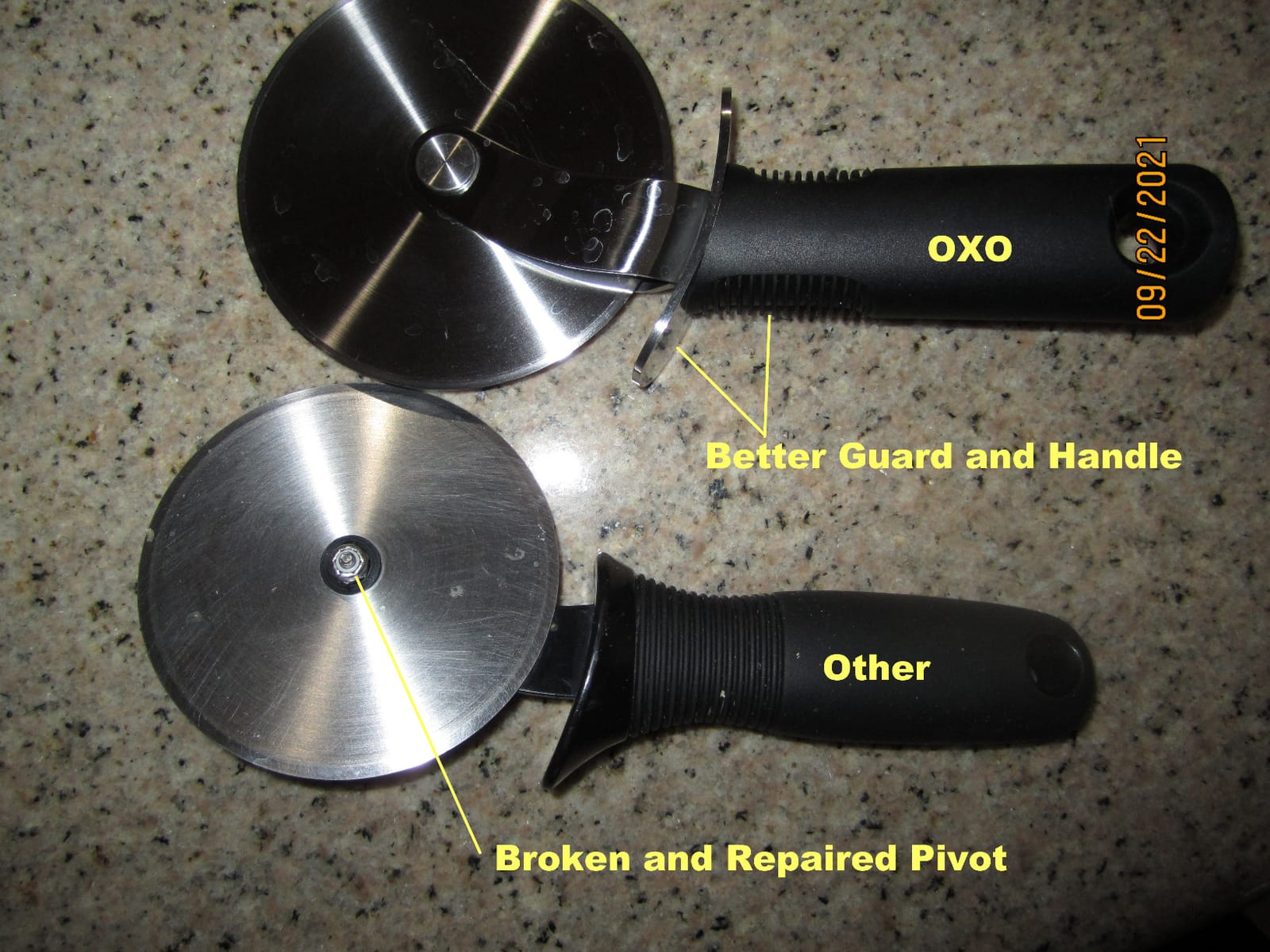 OXO Good Grips Pizza Wheel Cutter with 4-Inch Blade customer photo 2