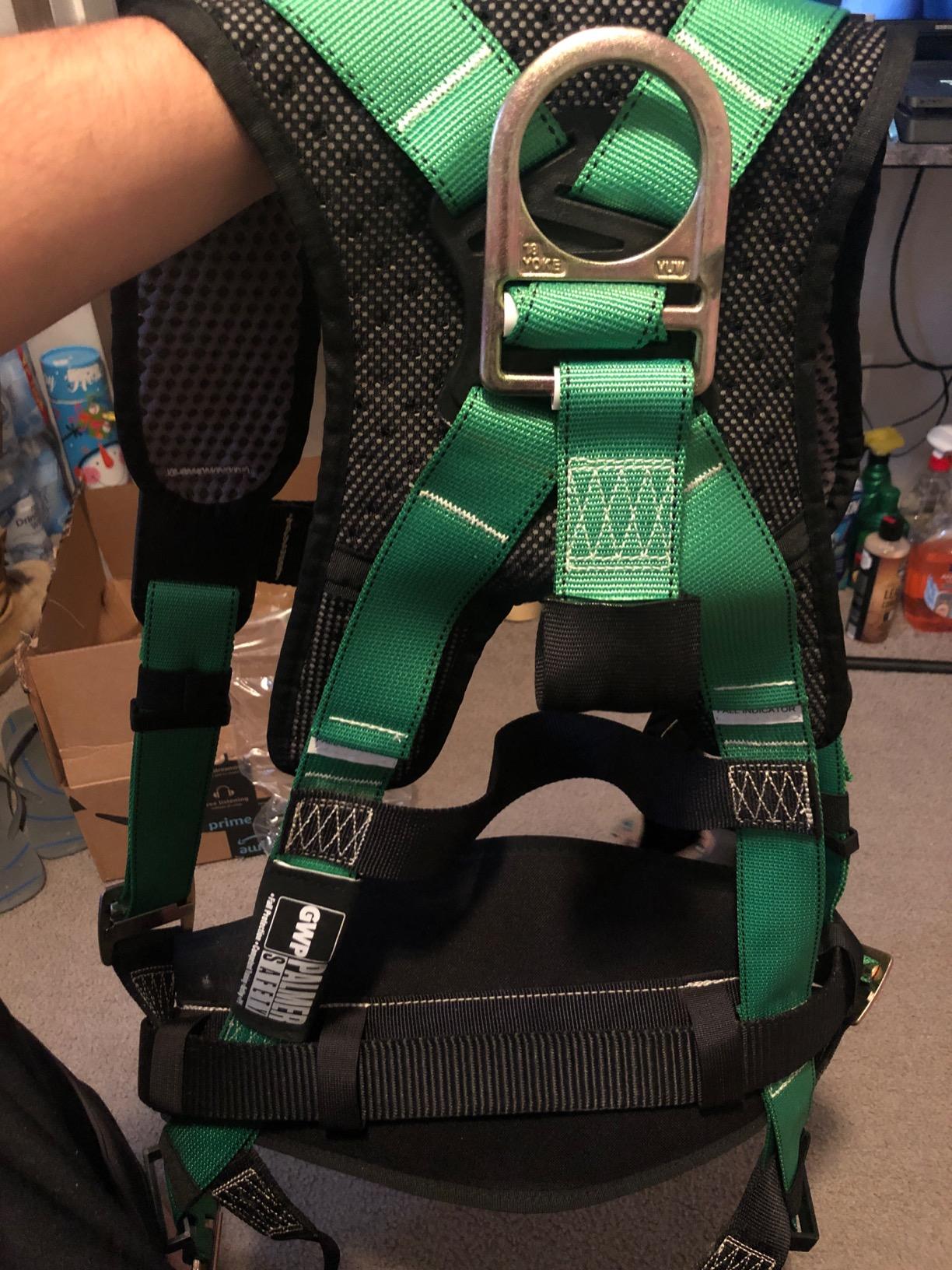 Palmer Safety Hammerhead 5pt Safety Harness Back Padded, QCB Chest, Tongue Buckel Legs Straps, Back & Side D-Rings customer photo 1