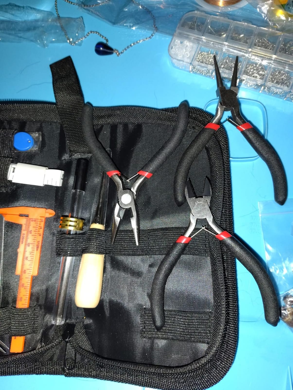 Thrilez Wire Wrapping for Jewelry Making, Repair and Beading Supplies Kit with Craft Ring Wire, Tools, Pliers and Jewelry Findings customer photo 1