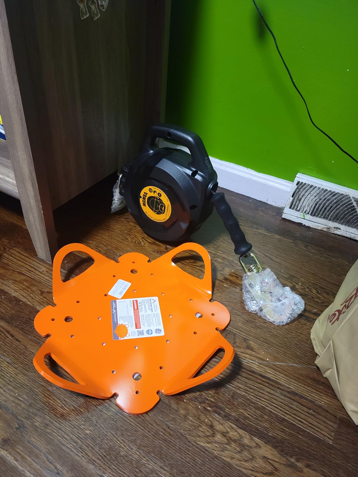 KwikSafety Charlotte, NC - Mamba 33' Self Retracting Lifeline [Carbonate + Integrated Handle] Class 1 Cable SRL ANSI OSHA Retractable Fall Arrest Safety Roofing Construction Gear customer photo 1