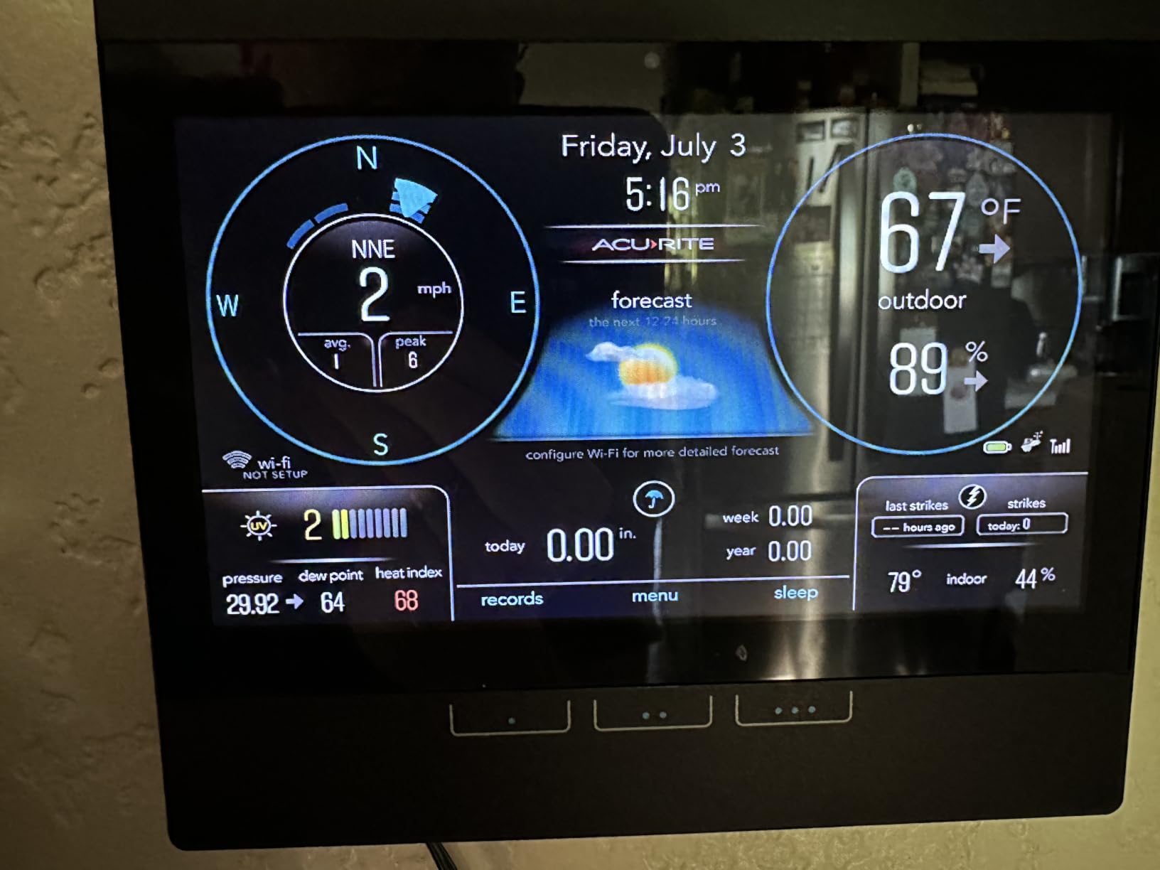 Atlas (01001MCB) Home Weather Station with Wi-Fi Display, Lightning | Track indoor/outdoor temperature, humidity, wind speed/direction, rainfall, UV index, and lightning with remote monitoring customer photo 1