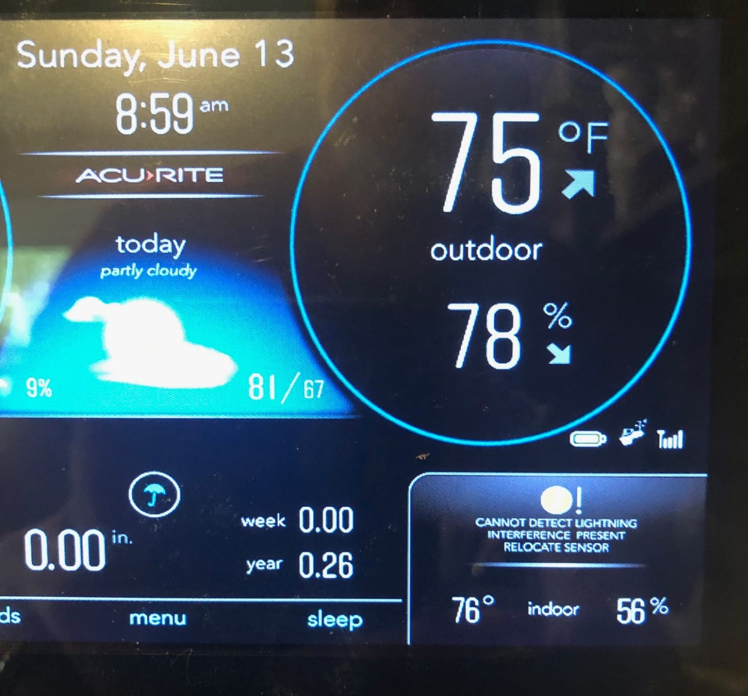 Atlas (01001MCB) Home Weather Station with Wi-Fi Display, Lightning | Track indoor/outdoor temperature, humidity, wind speed/direction, rainfall, UV index, and lightning with remote monitoring customer photo 2