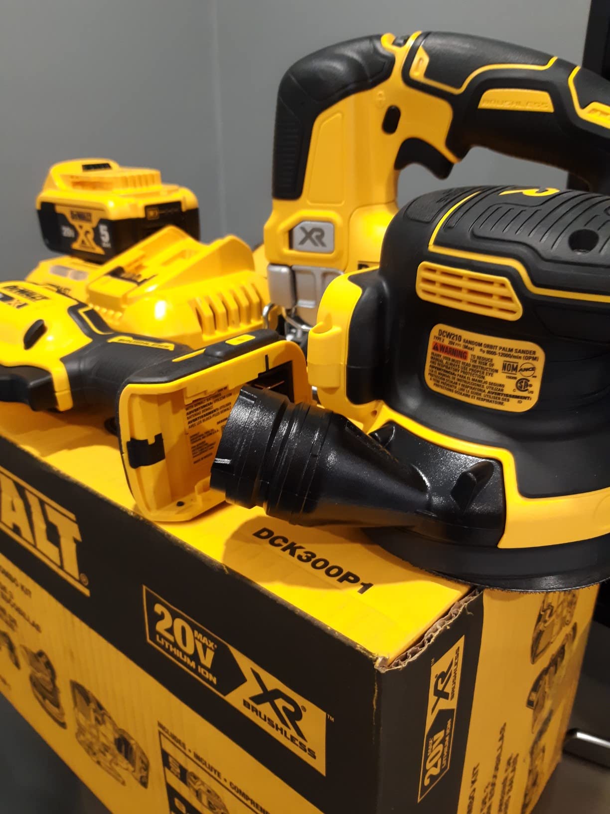 DEWALT 20V MAX Power Tool Combo Kit, Cordless Woodworking 3-Tool Set with 5ah Battery and Charger (DCK300P1) customer photo 2