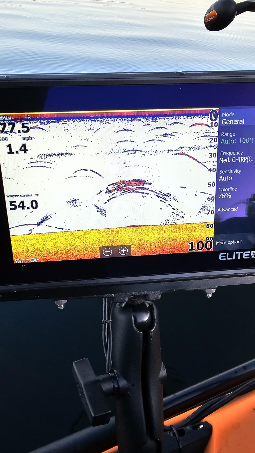 Lowrance Elite FS Fish Finder/Chartplotter, 7-12 Inch, C-MAP Charts customer photo 2