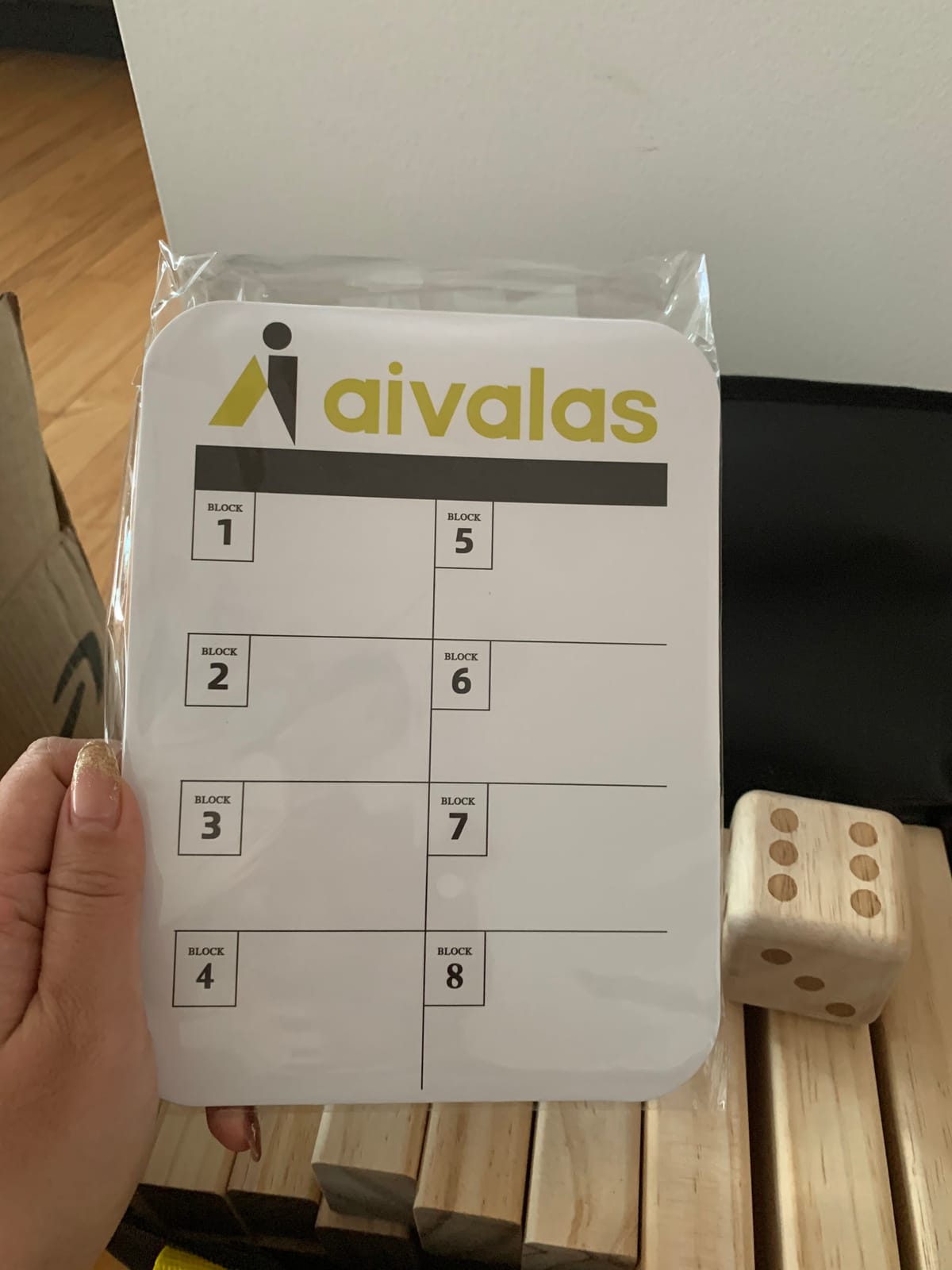 Aivalas Giant Tumble Tower 57 Blocks 4.2FT Indoor Outdoor Games for Family customer photo 1