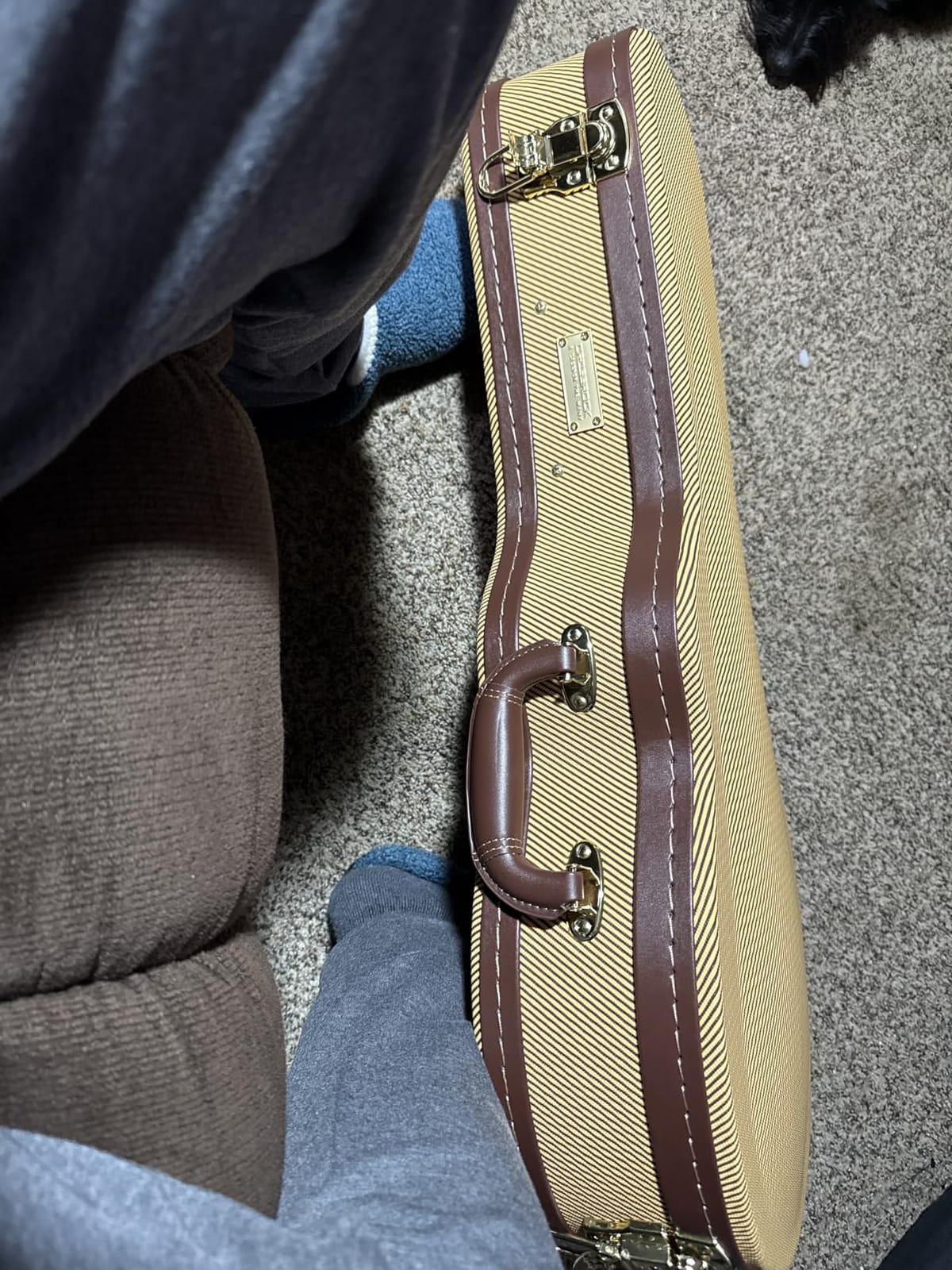 Crossrock Hard Shell Case for F-Style Mandolin in Vinyl Tweed(CRW620MFTW) customer photo 1