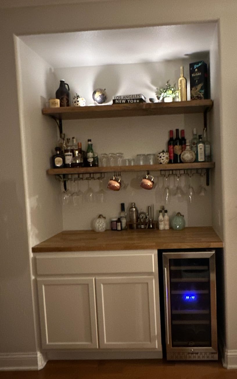 Tylza Mini Fridge 15 Inch Wine Cooler Under Counter, 30 Bottles Dual Zone Wine Fridge with Safty Lock, Wine Refrigerator Freestanding, Built-in Wine Cellars customer photo 2