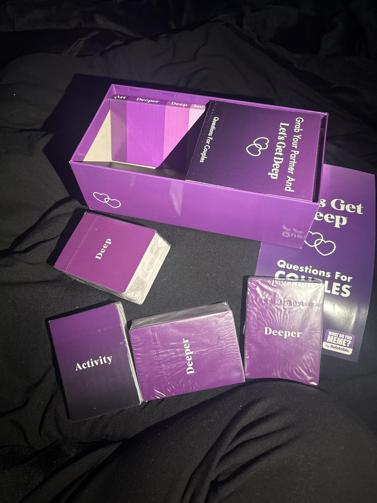 Let's Get Deep, A Question Card Game for Couples by Relatable customer photo 2